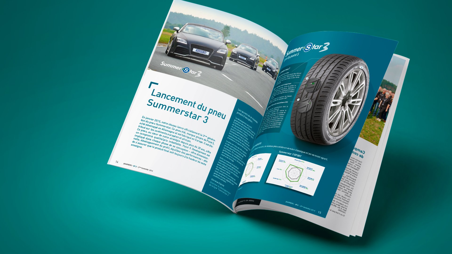 Création du magazine interne POINT S