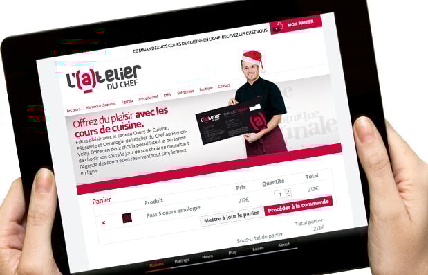 Création du site internet ecommerce de l’Atelier du Chef au Puy-en-Velay