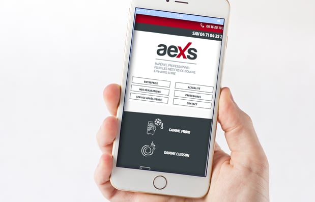 Création et refonte du site internet Aexs