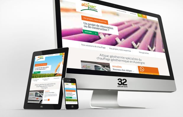 Création du site internet Altipac Géothermie.