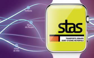 La Stas connecte la ville de Saint-Etienne avec l’Apple Watch®