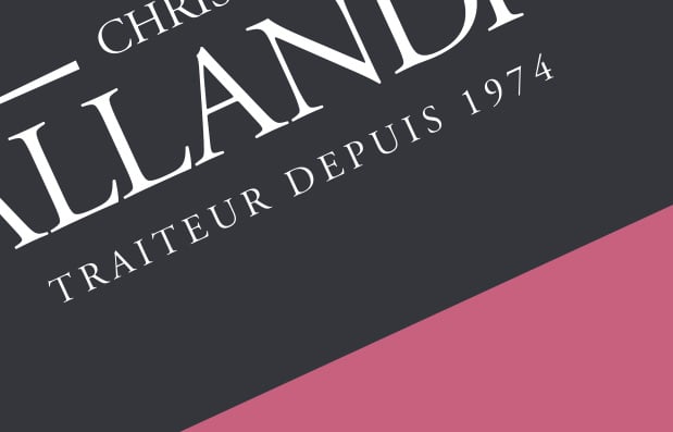 Création de la marque Christian Pallandre Traiteur.