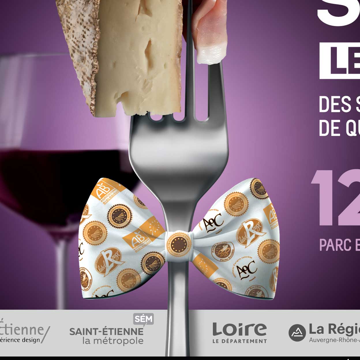 Création de la campagne et de la marque « Labels Saveurs », le salon des signes officiels de qualité en Rhône-Alpes Auvergne.